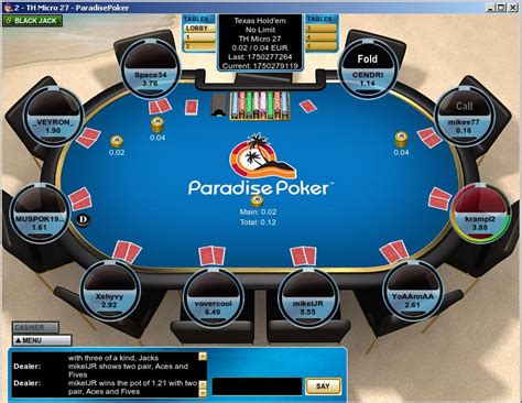 paradise poker casino